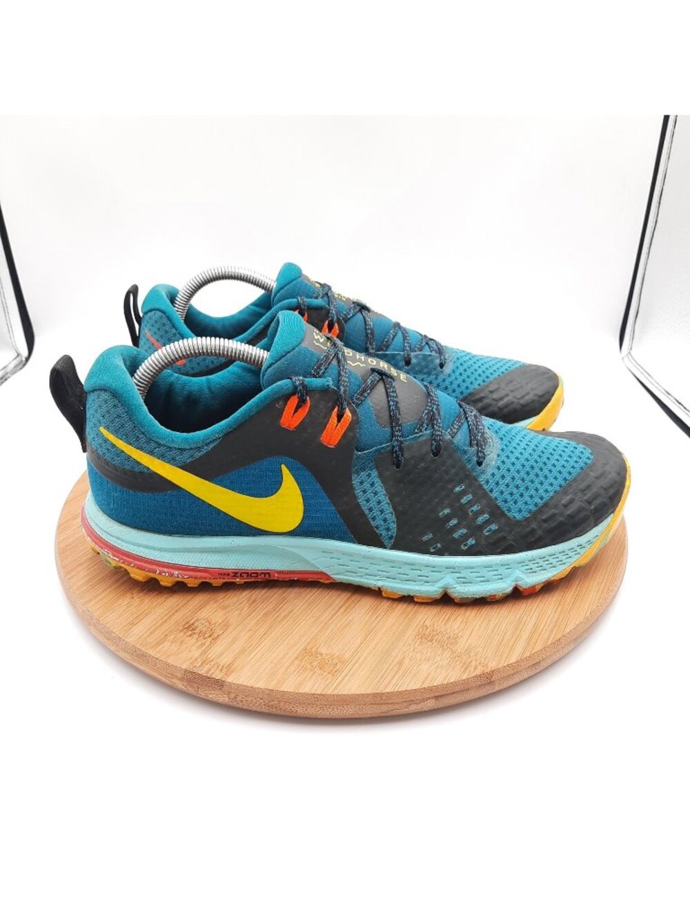 Nike Air Zoom Wildhorse 5 Mens Size 10 Shoes Geode Teal Trail Running Sneakers